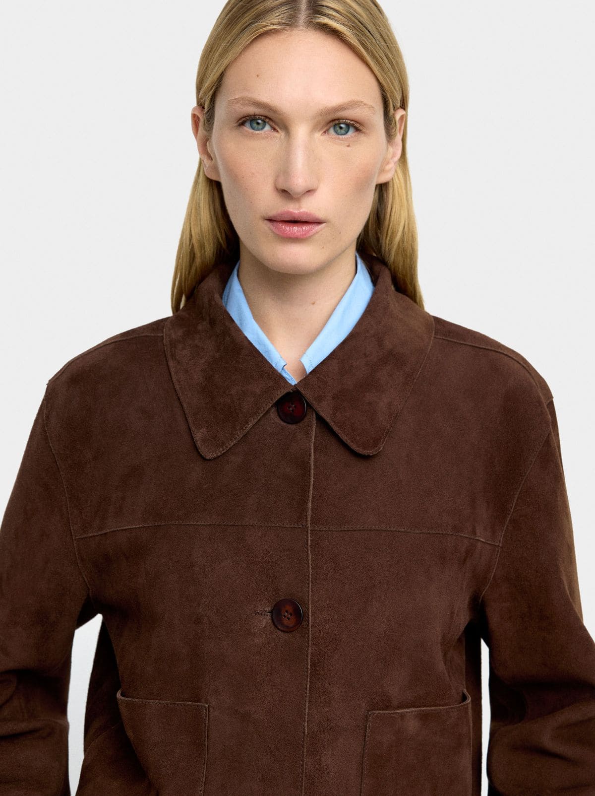 Chaqueta de piel con botones de Parfois