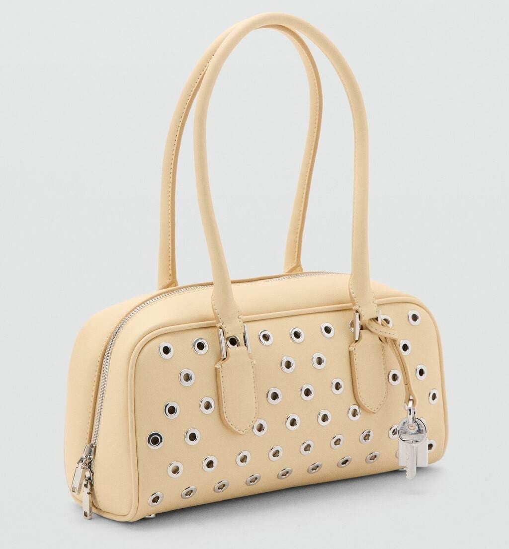 Bolso bowling eyelets de Mango