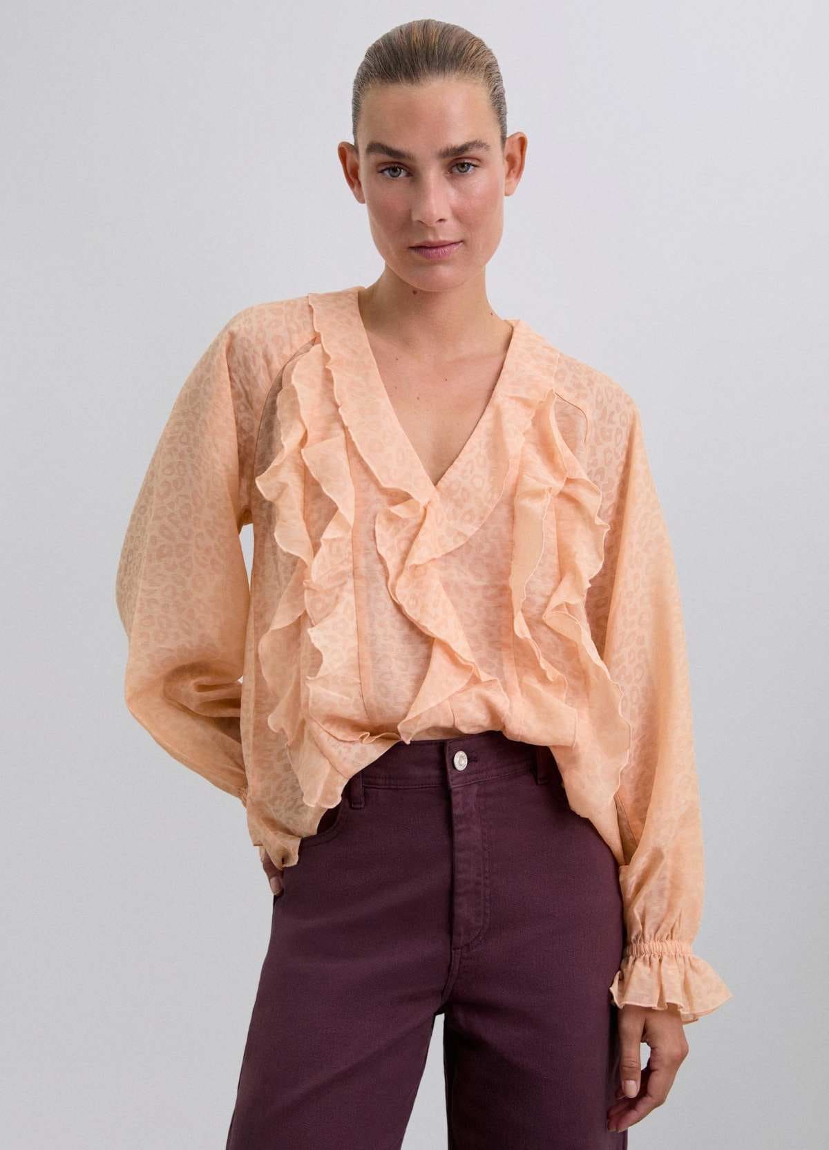 Scalpers Blusa de mujer de manga larga y cuello de pico en El Corte Inglés