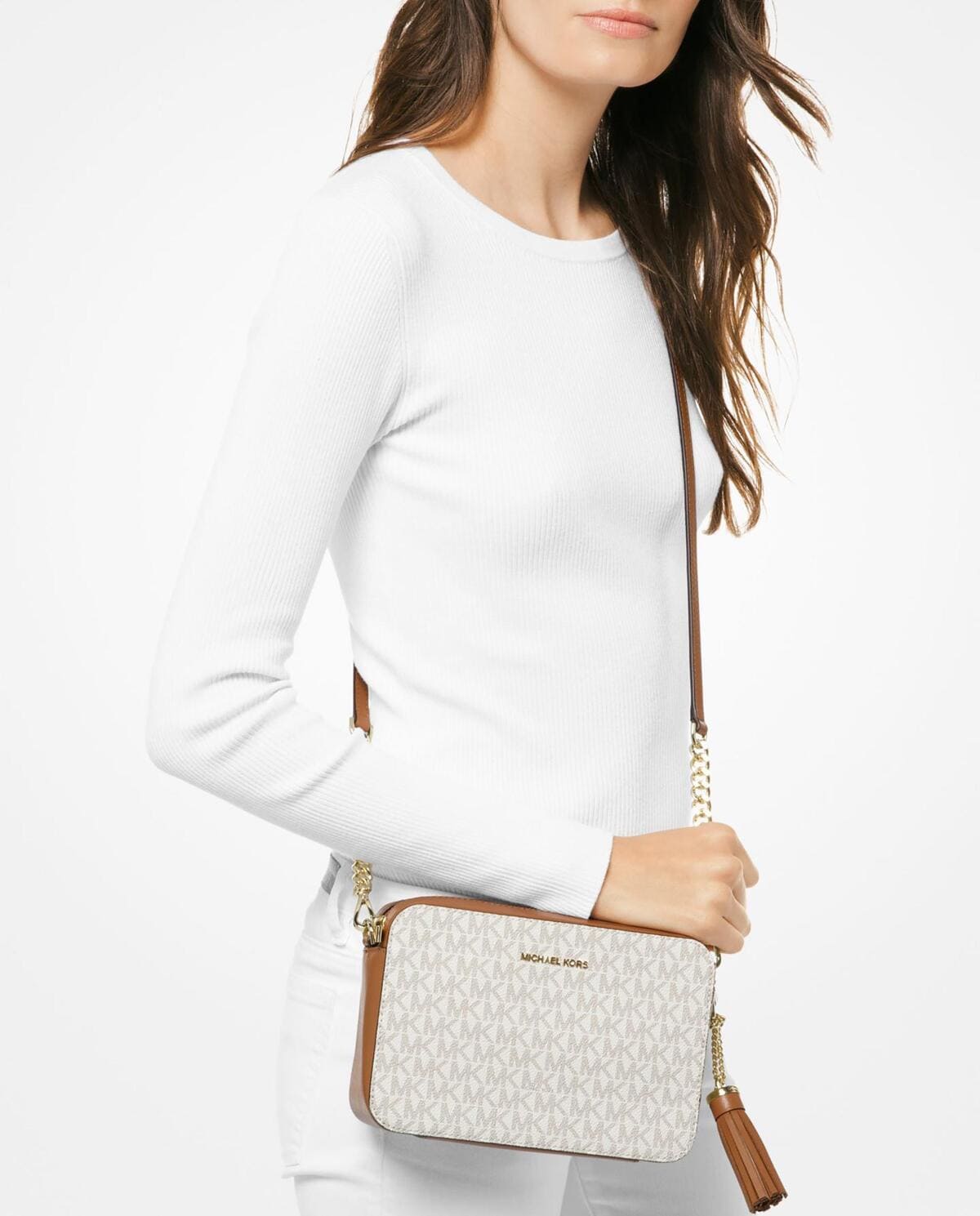 Bandolera Ginny con estampado de logotipos