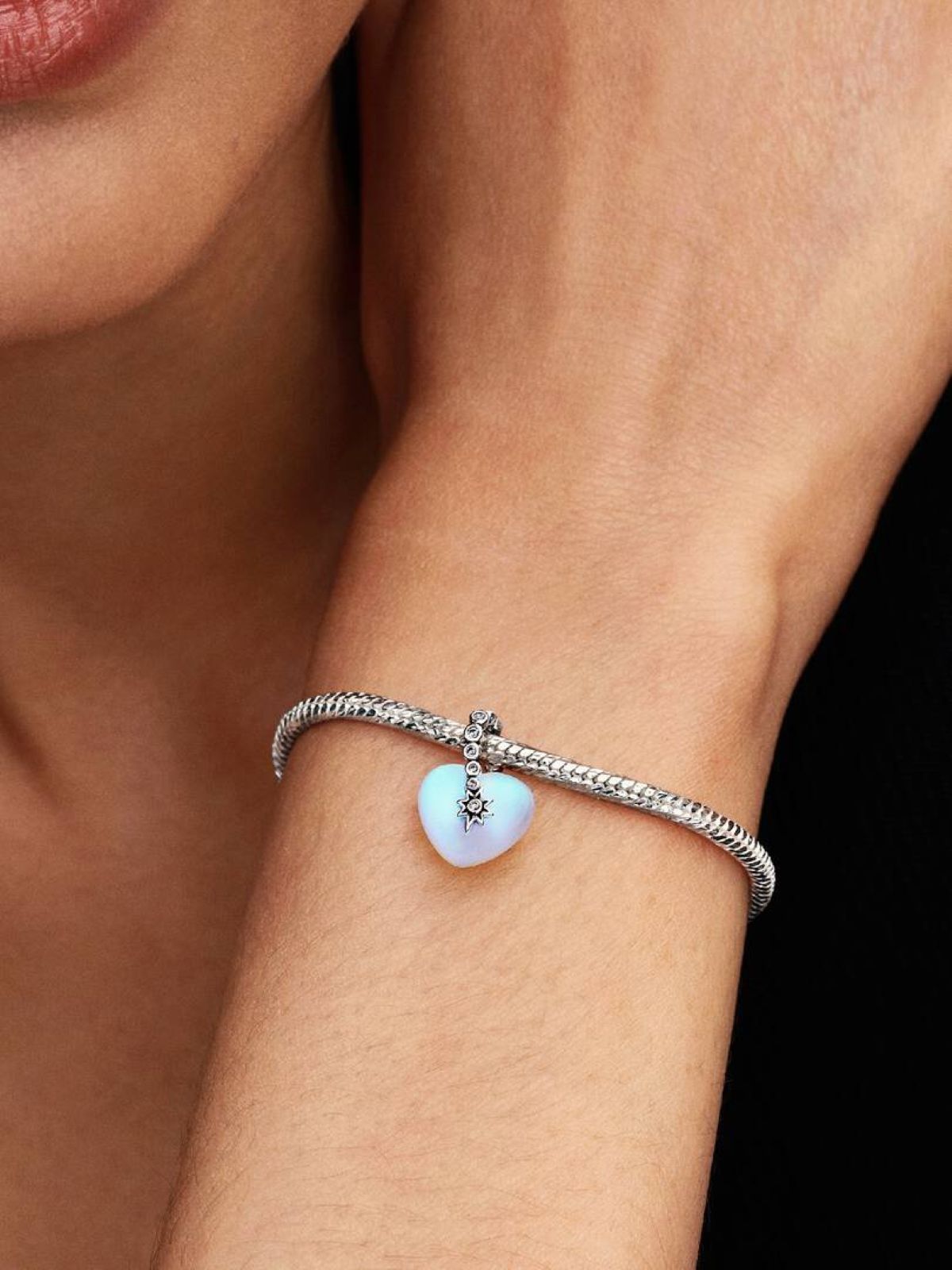 Charm Colgante Corazón y Estrella Fugaz de Pandora
