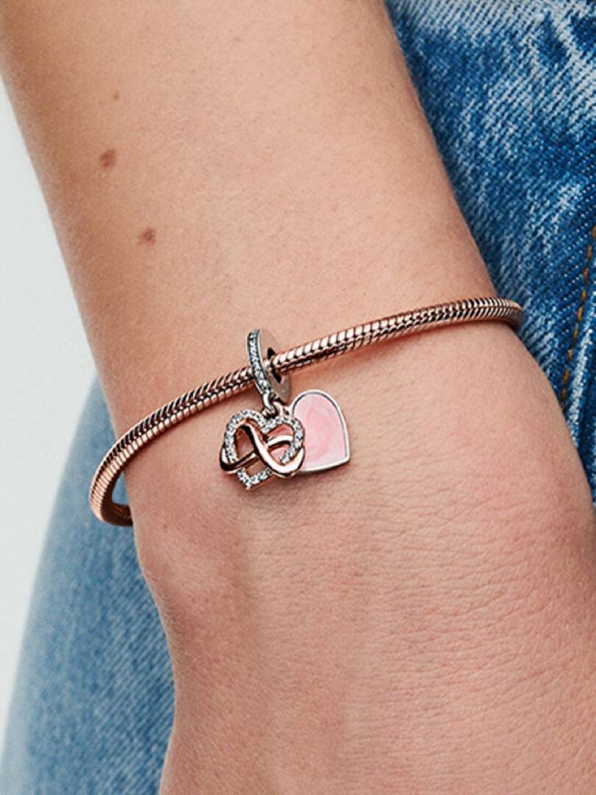 Charm Colgante Corazón Infinito Brillante de Pandora