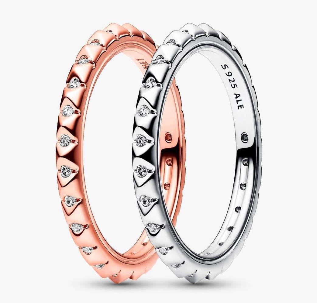 Conjunto de Regalo Anillos Pirámides de Pandora ME