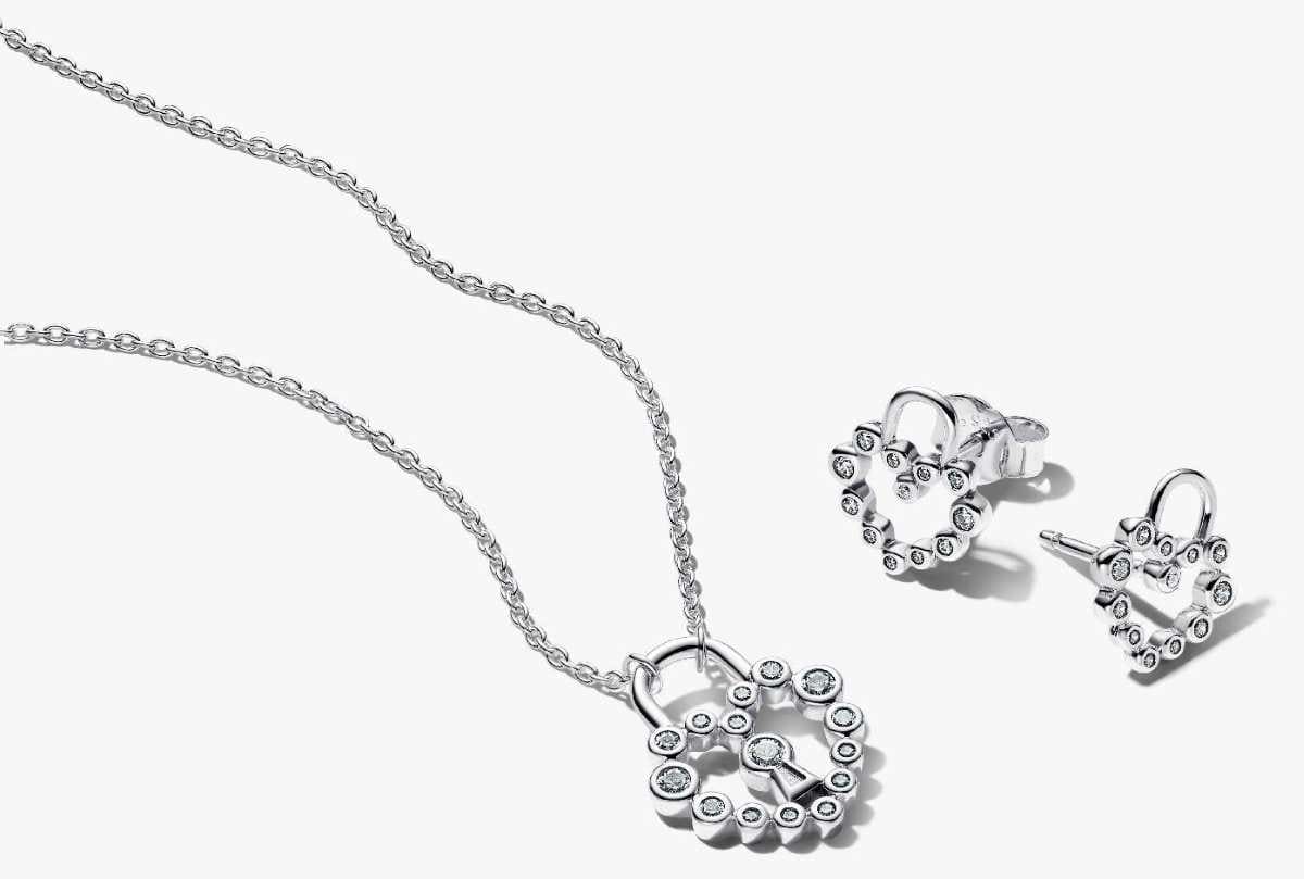 Conjunto de Regalo Candado y Corazón Brillante de Pandora