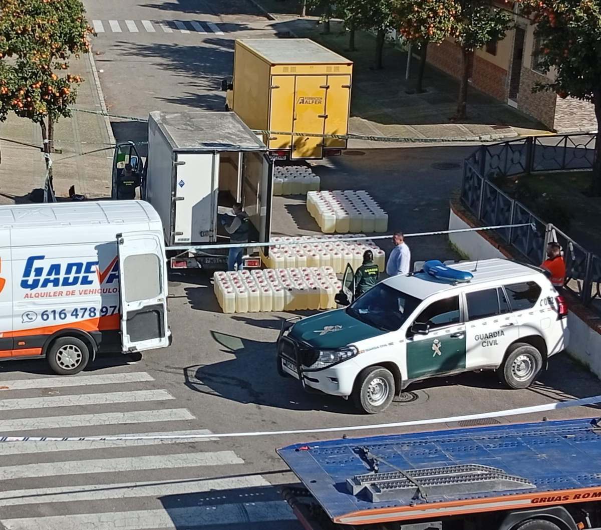Más de doscientas garrafas capturadas por la Guardia Civil y Policía Local