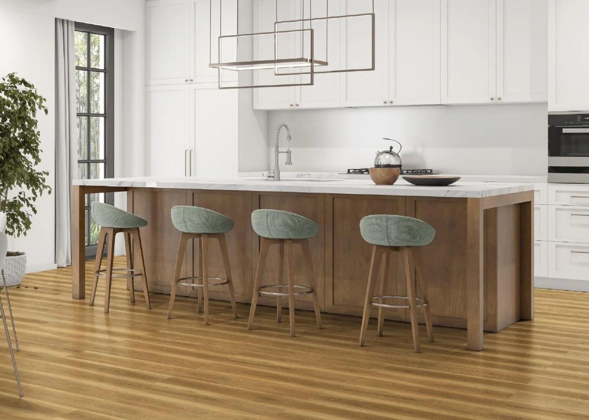 Suelo vinílico SPC clic Bering efecto madera texturado de Leroy Merlin