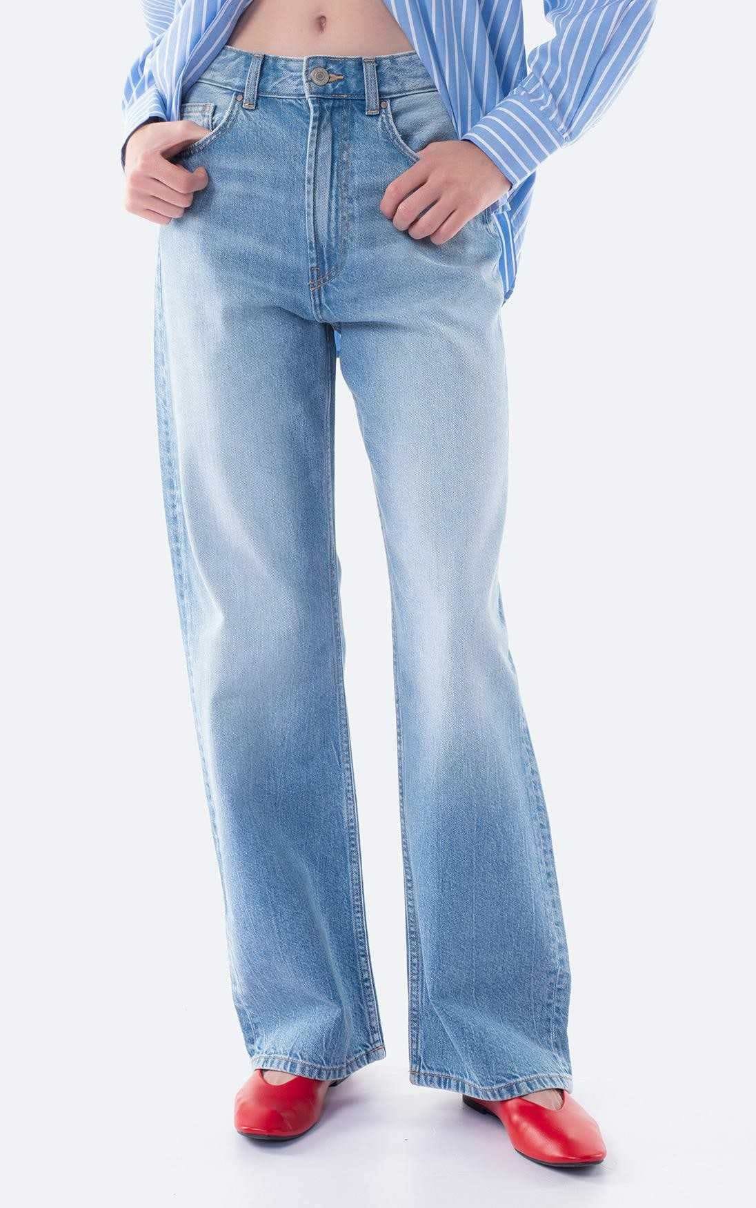 Pantalón vaquero largo acampanado de Mujer TEX de Carrefour