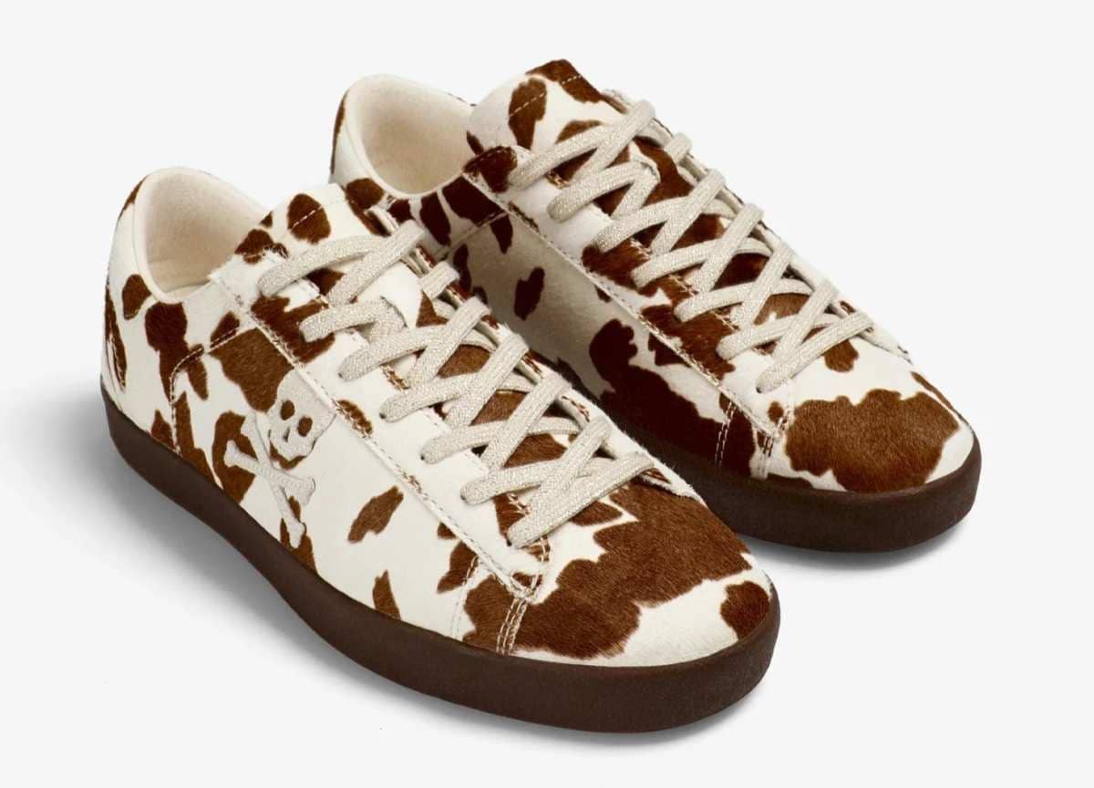Zapatilla piel animal print de Scalpers