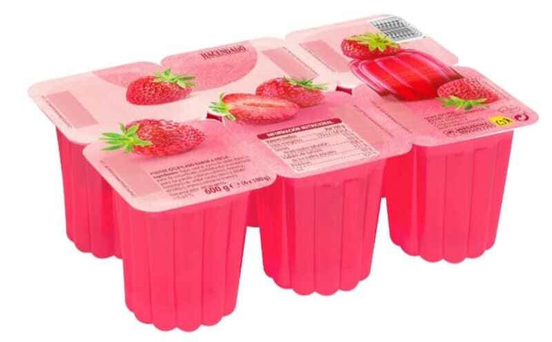 Gelatina sabor fresa Hacendado