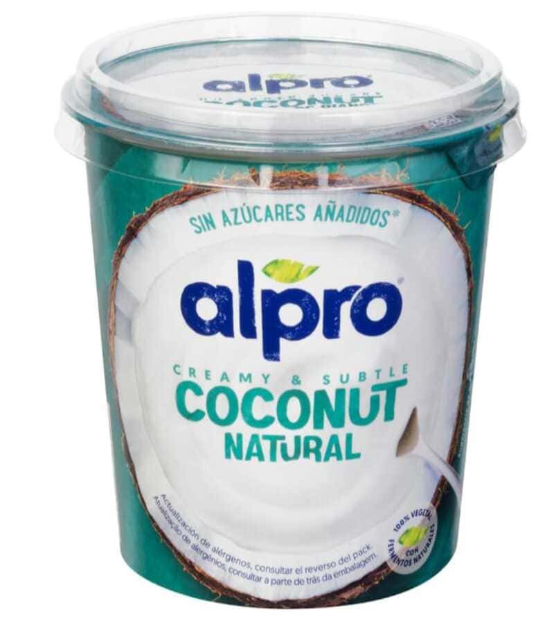 Postre de coco Natural Alpro sin azúcares añadidos