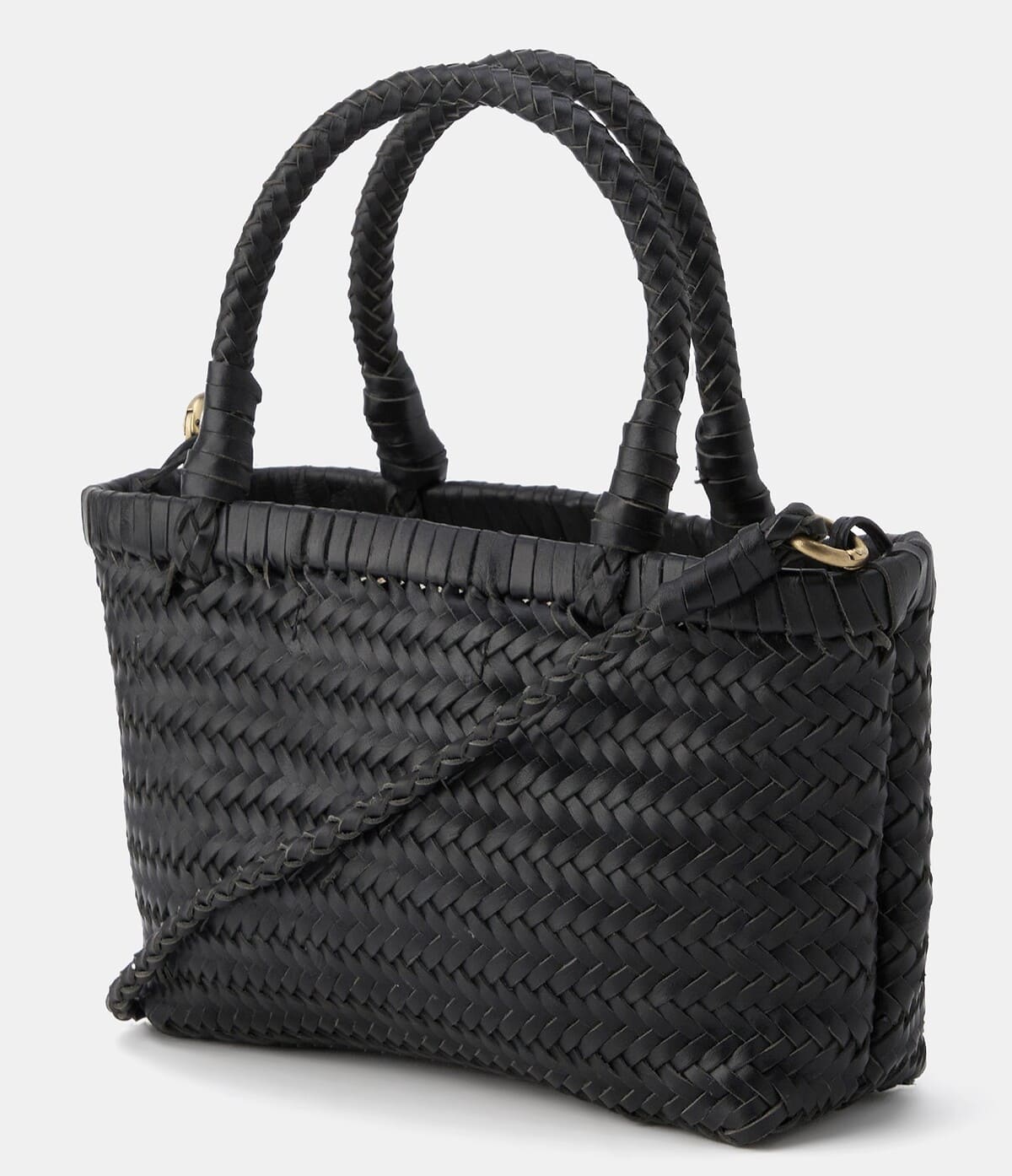 Mini bolso trenzado realizado en piel, Stella Rittwagen