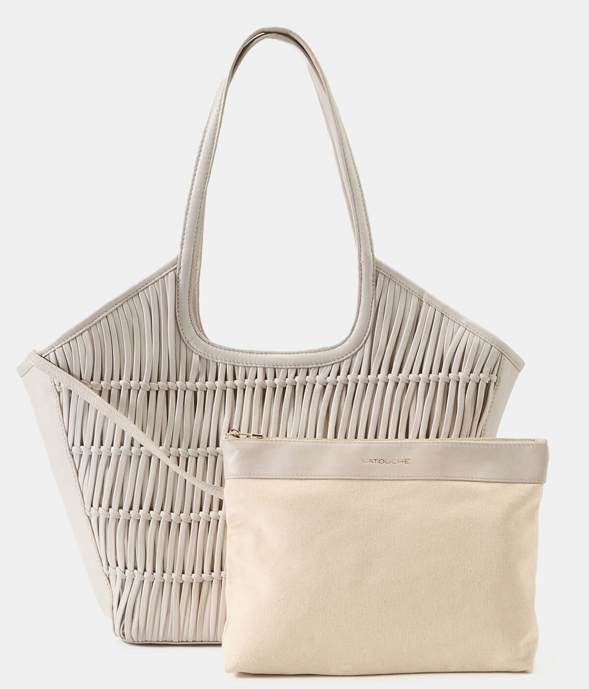 Shopper trenzado de piel, Latouche