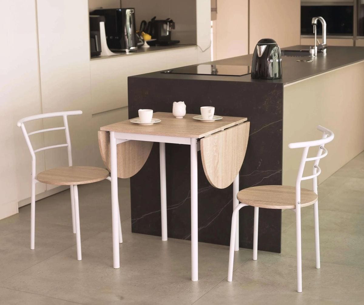 Pack de Mesa Extensible y 2 Sillas de Cocina Butterfly en Leroy Merlin