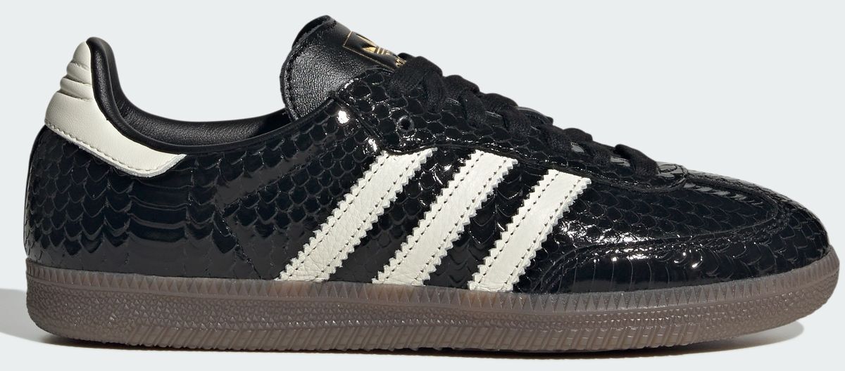 Zapatillas Adidas Samba estampado piel serpiente negra