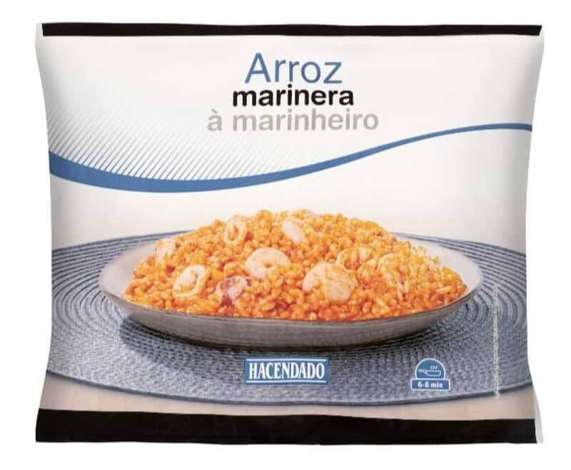 Arroz marinera Hacendado ultracongelado
