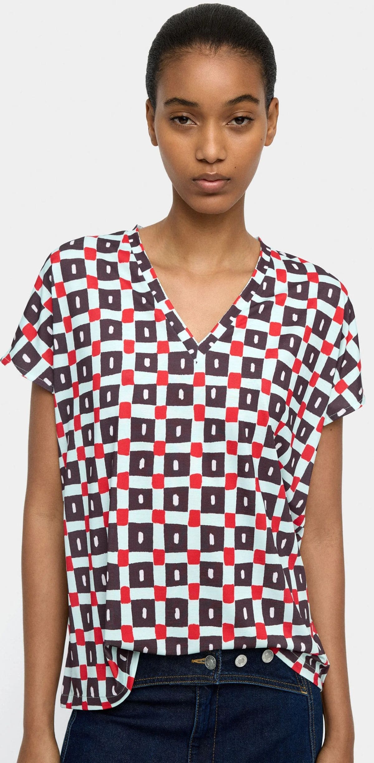 Blusa estampada a cuadros de Parfois