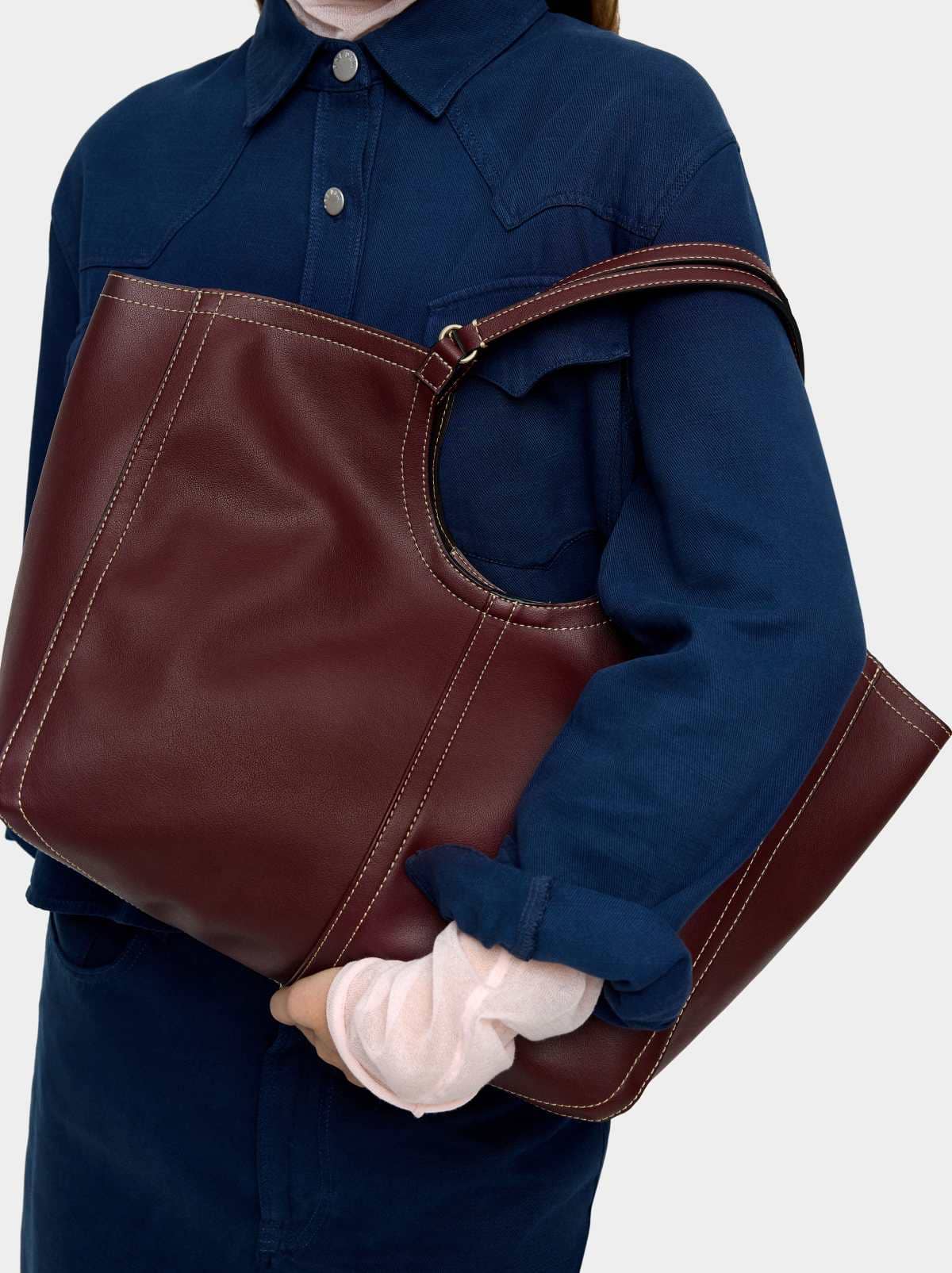 Bolso shopper sencillo con bolsa de Parfois