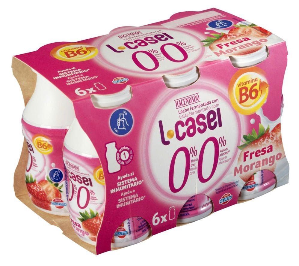 Bebida de fresa L-casei Hacendado