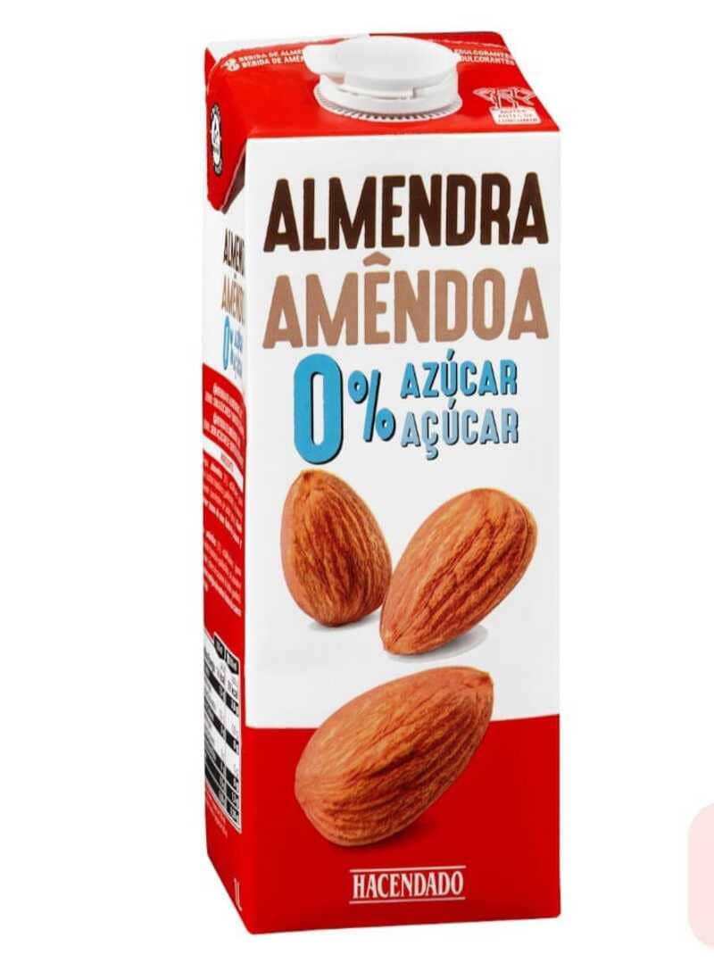 Bebida de almendras 0 azúcar Hacendado