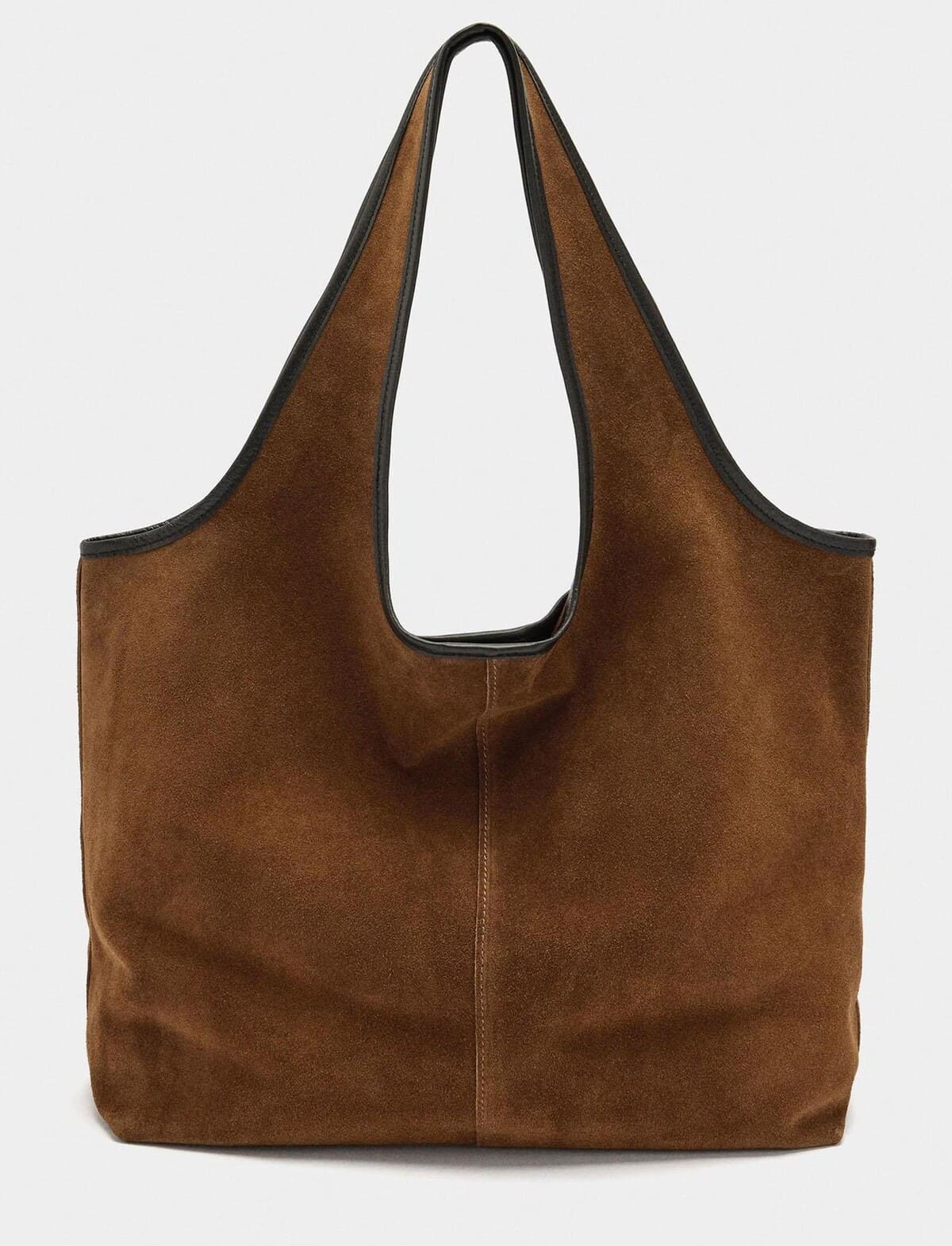 Bolso de hombro con cierre imantado en liso