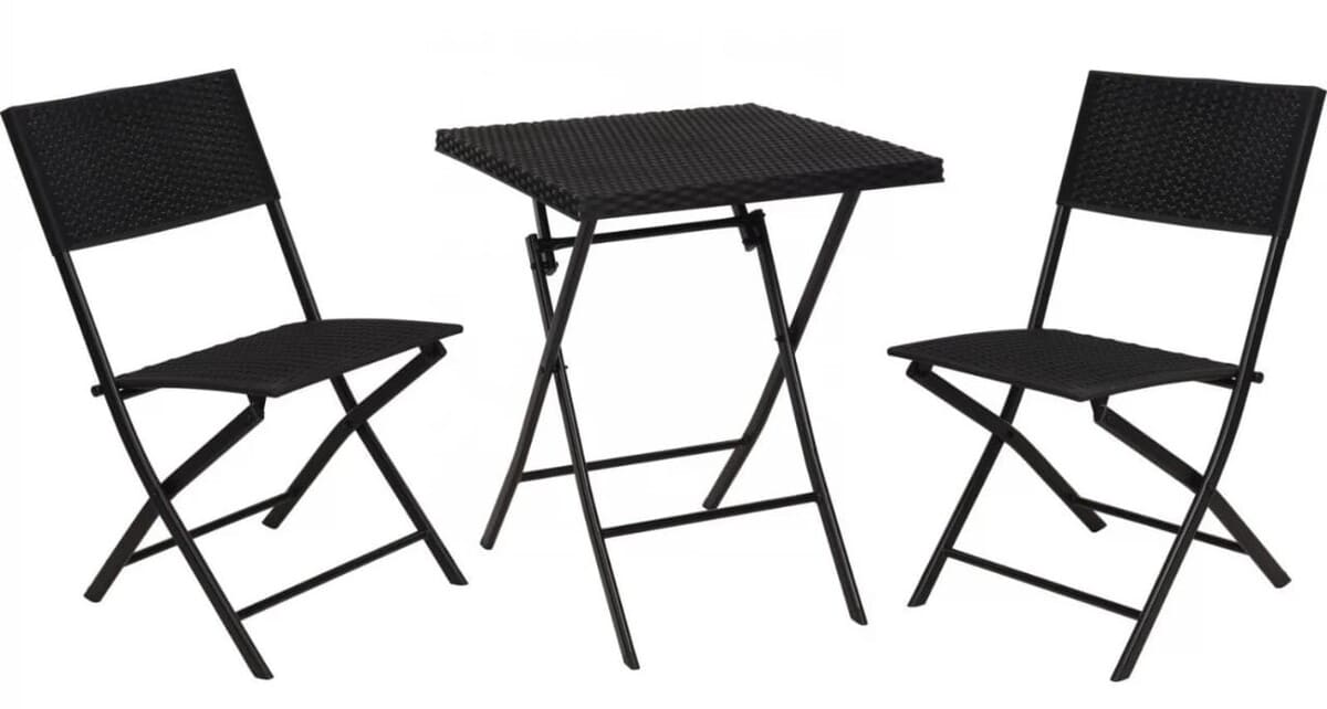 Conjunto de jardín elaborado en acero