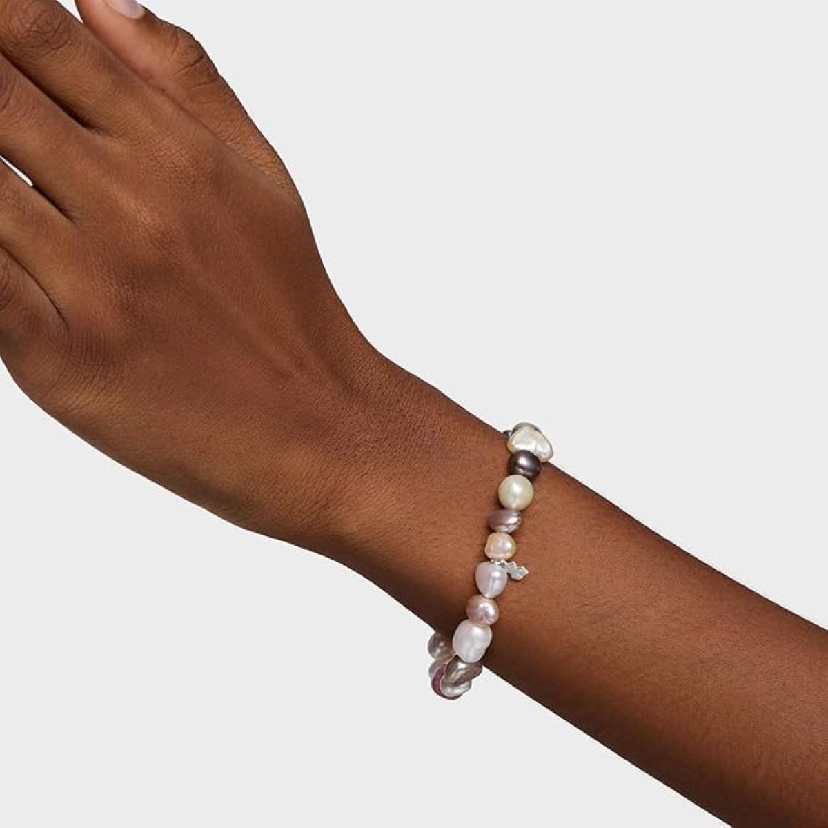 Pulsera elástica de perlas cultivadas con motivo de oso en plata Tous de Amazon