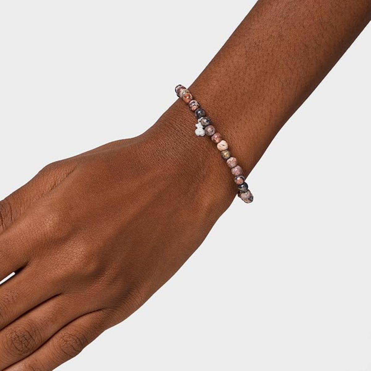 Pulsera elástica marrón con motivo de oso en plata Tous de Amazon