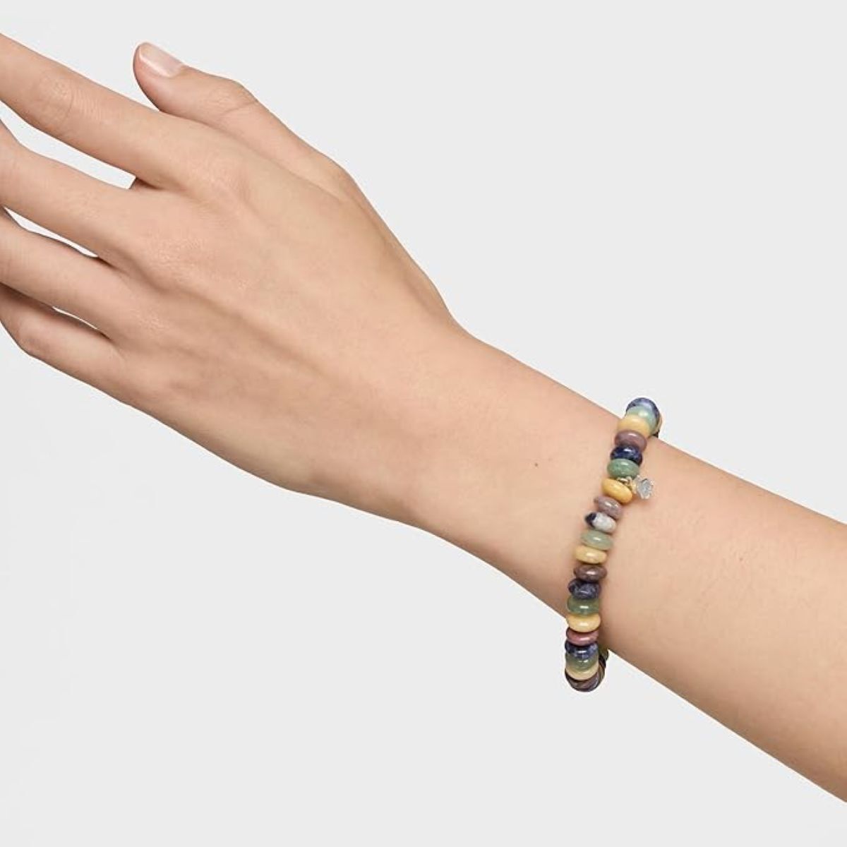 Pulsera elástica de gemas con motivo de oso en plata Tous de Amazon