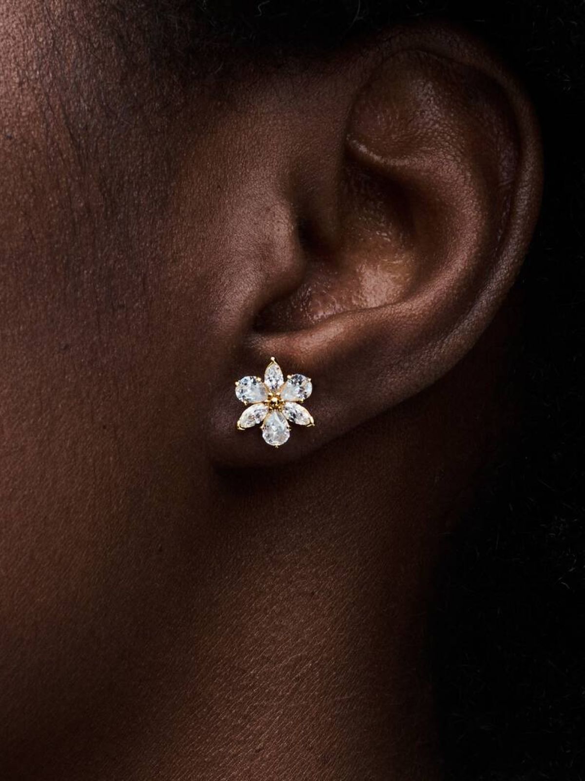 Pendientes de botón Herbario Brillante de Pandora