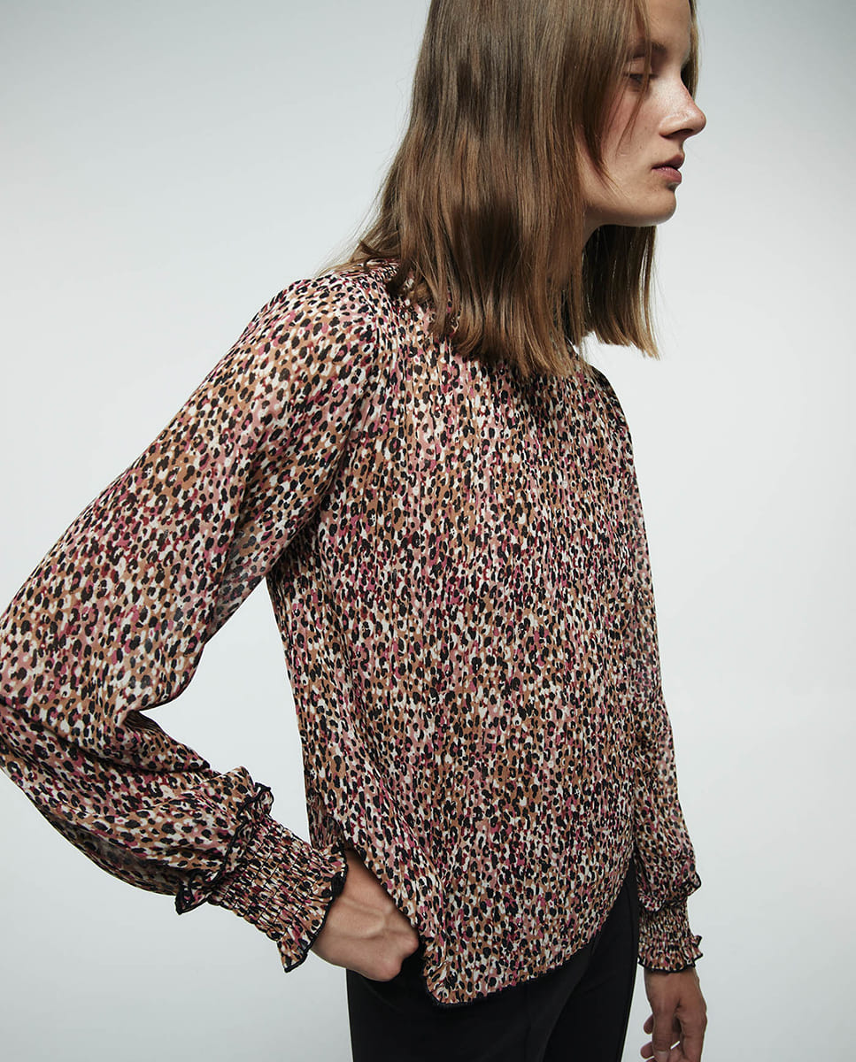 Blusa plisada