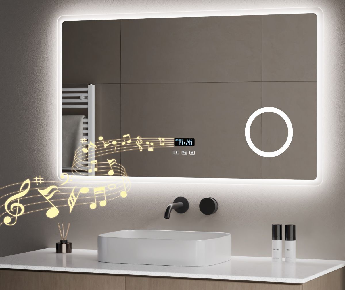 Espejo de baño con luz LED S'Afielina de Leroy Merlin