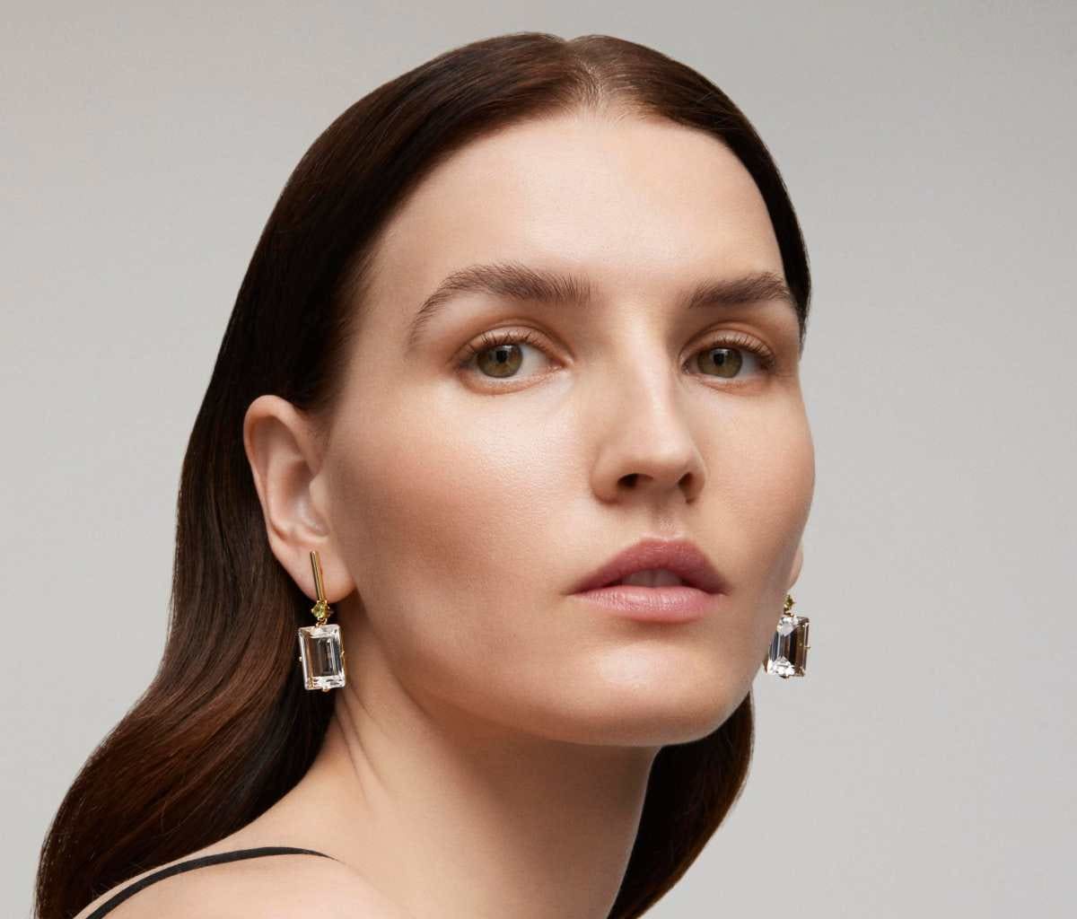 Pendientes de oro con peridoto y cristal de roca TOUS ATELIER