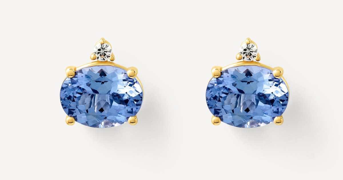Pendientes de oro, tanzanita y diamantes TOUS ATELIER