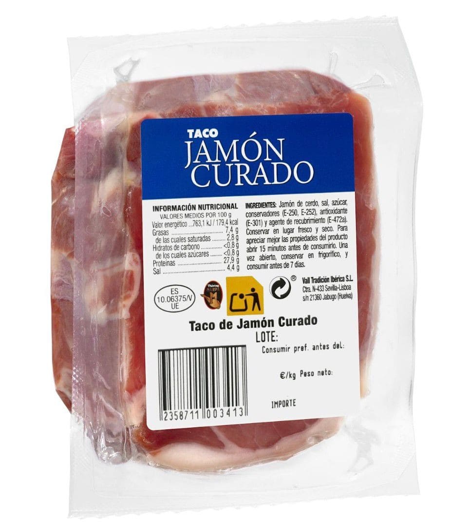 Taco jamón curado