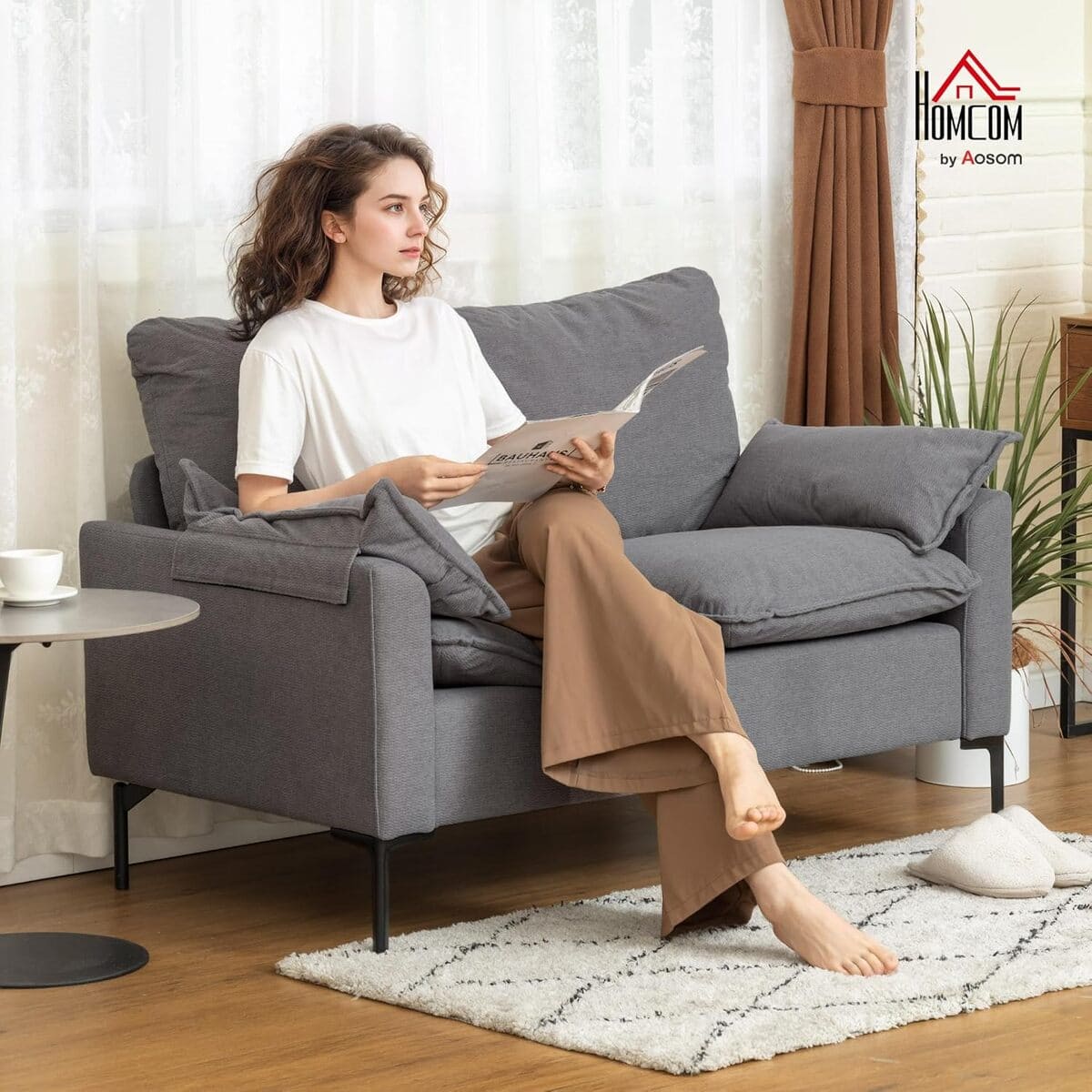 Sofá de 2 Plazas, HOMCOM