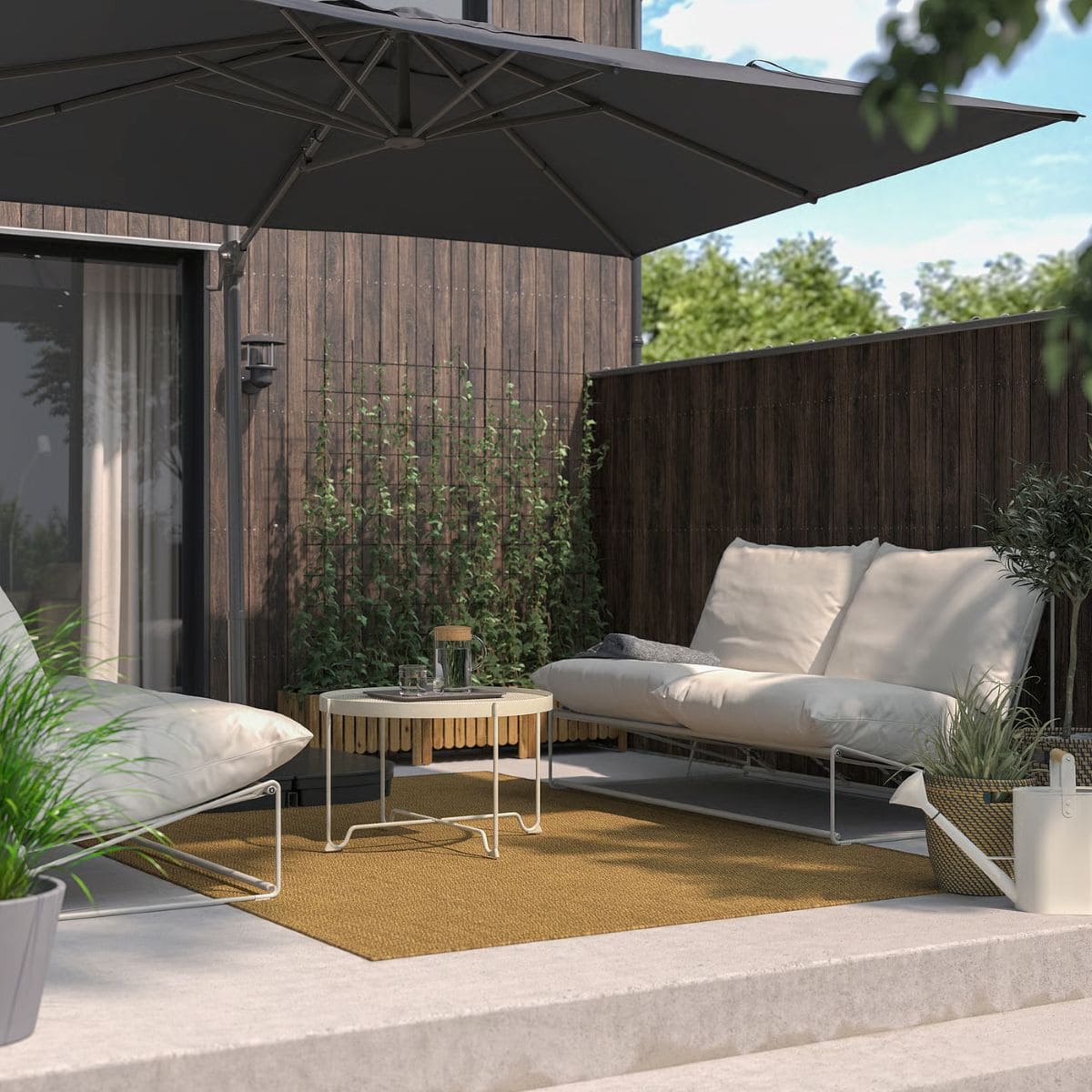 Sombrilla colgante de la serie SEGLARÖ de Ikea