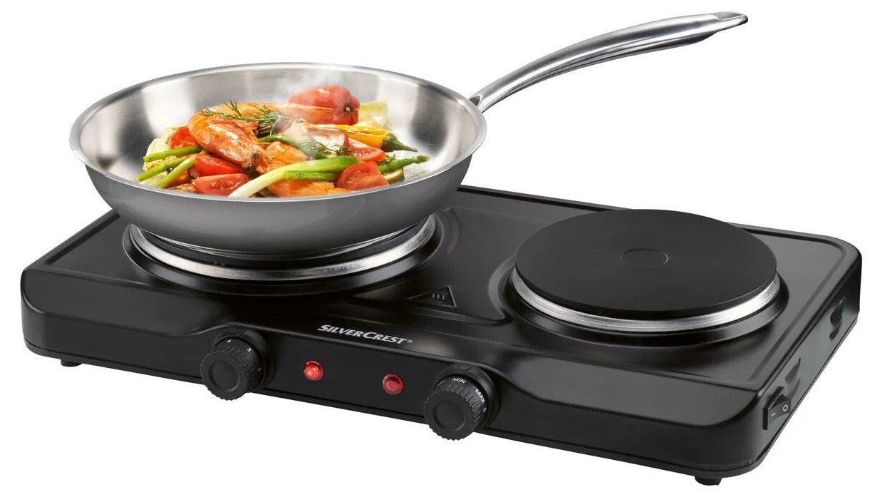 Placa de cocción doble 2500 W SilverCrest de Lidl
