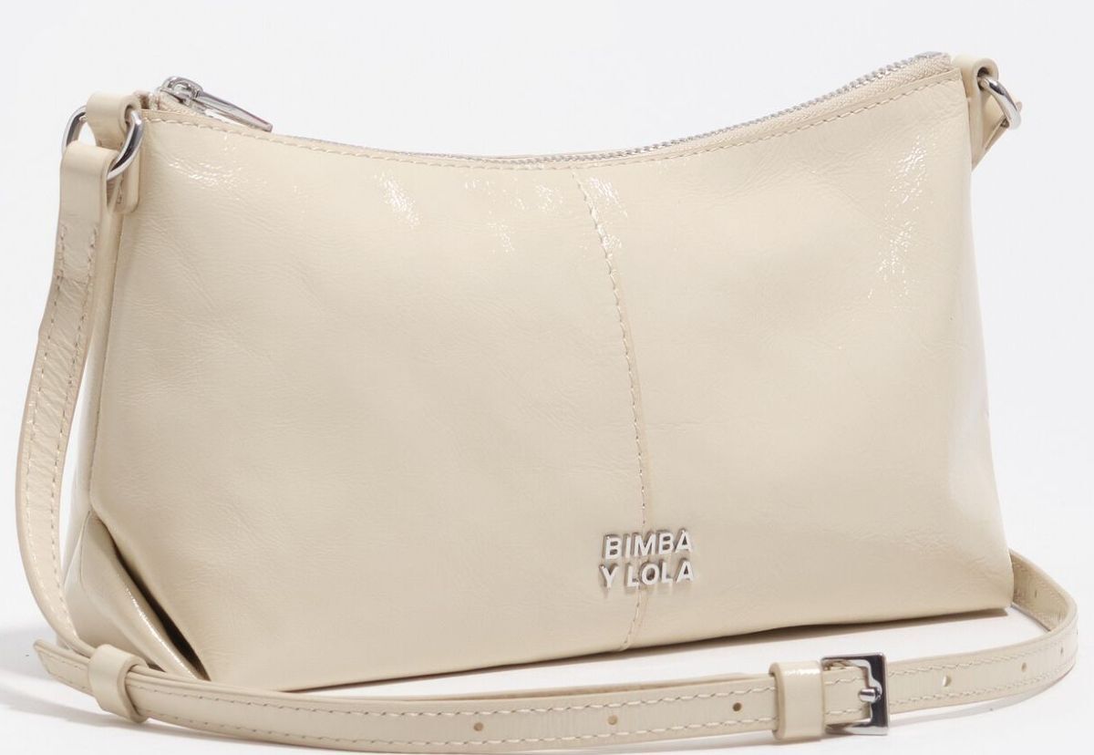 Bolso mini piel marfil de Bimba y Lola