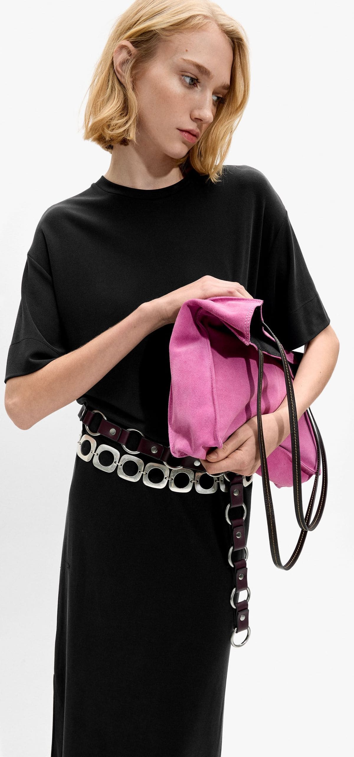 Vestido midi liso de Parfois