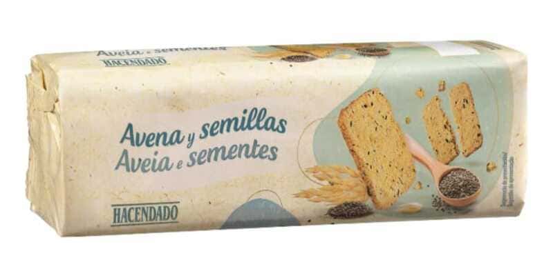 Galletas con avena y semillas Hacendado