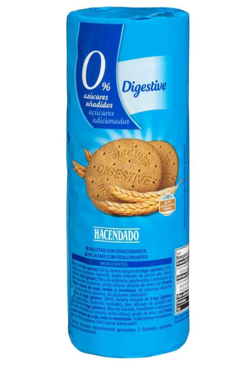 Galletas Digestive 0 azúcares añadidos Hacendado