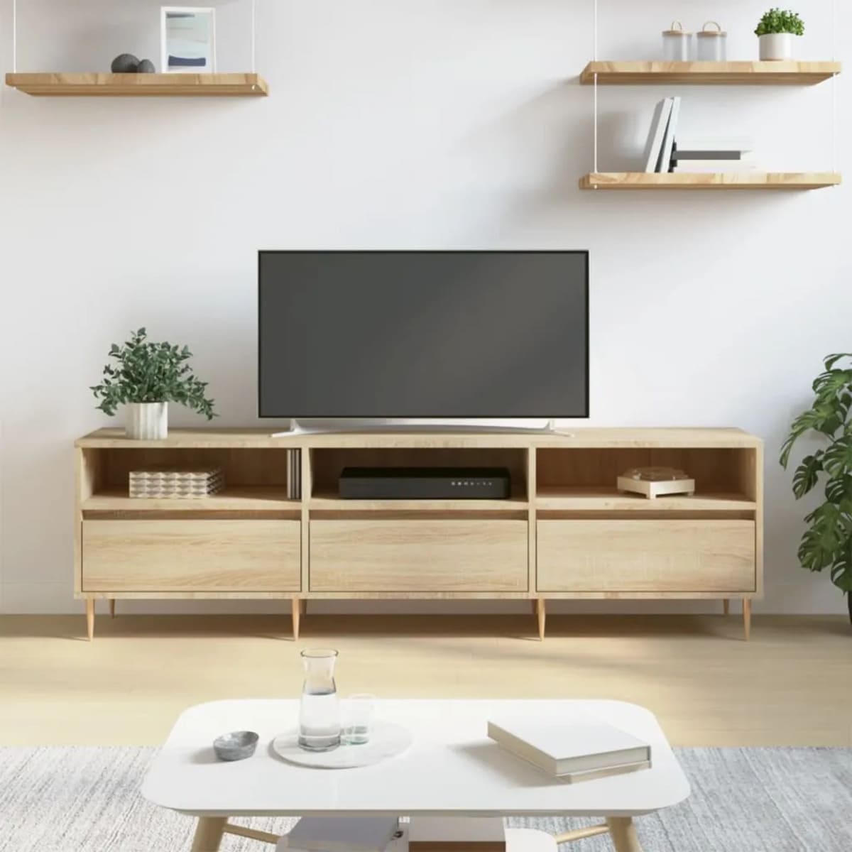 Mueble de TV efecto roble, Sonoma