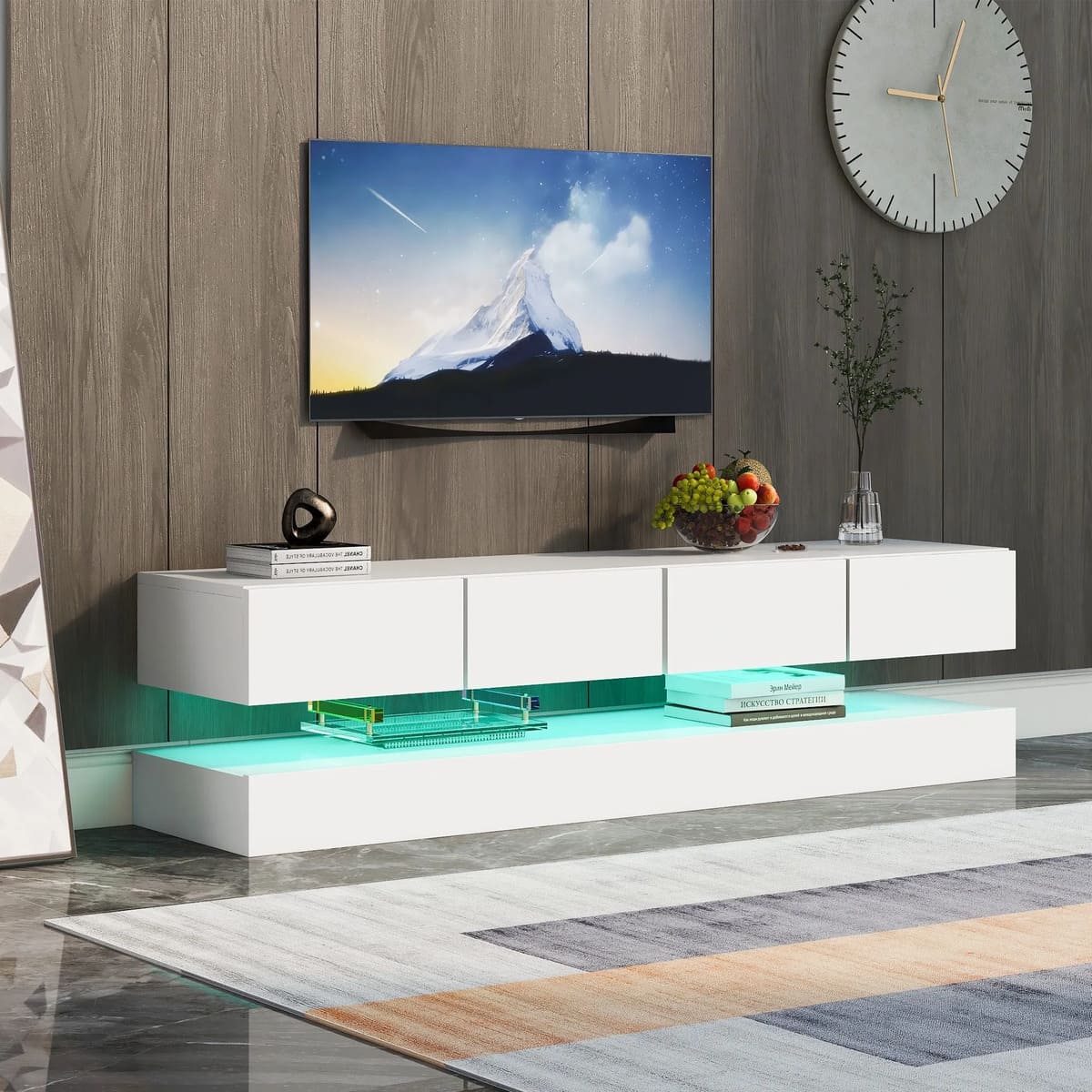 Mueble para TV con iluminación LED