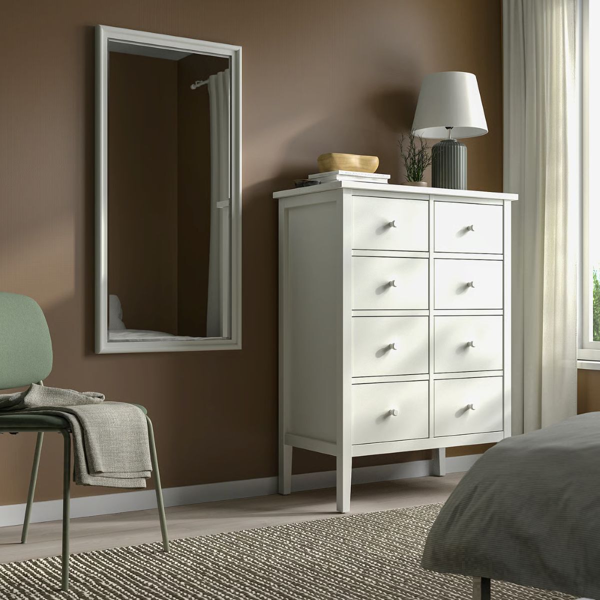 Espejo rectangular de la serie PINGSTSYREN de Ikea