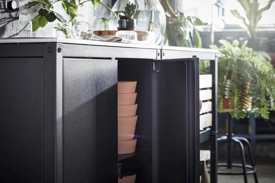 Estantería isla de acero inoxidable GRILLSKÄR