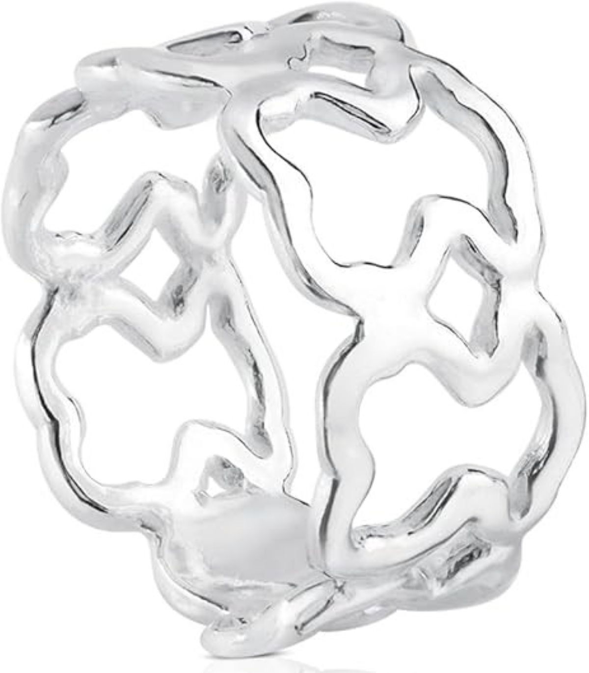 Anillo de plata de primera ley con motivos de oso Tous de Amazon