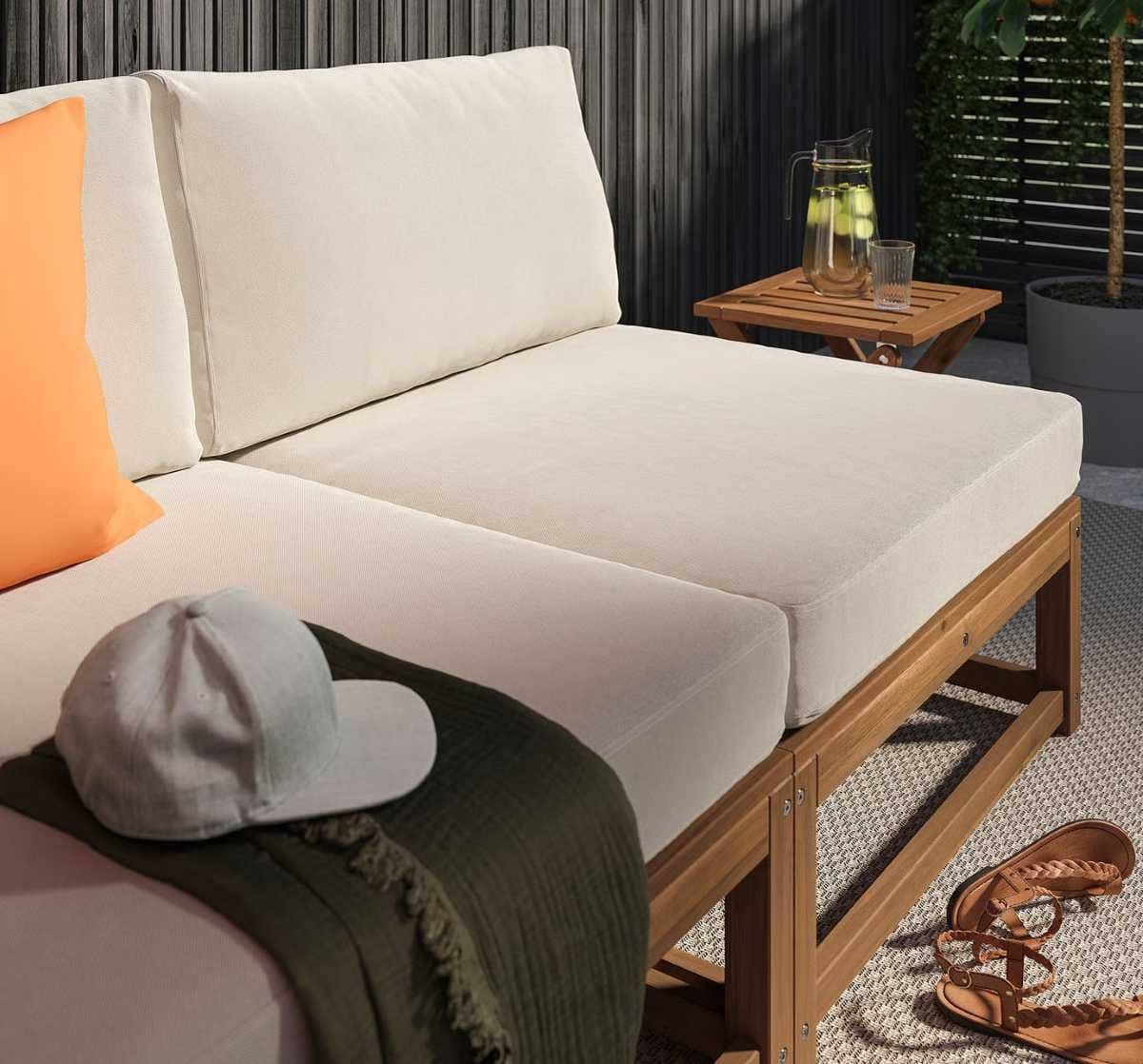 NÄMMARÖ Sofá modular esquinero de 3 plazas de Ikea