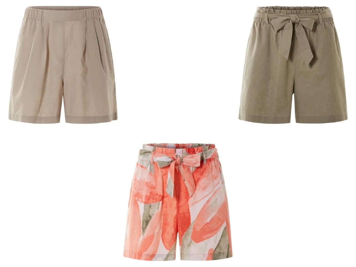 Pantalón corto de lino de Lidl
