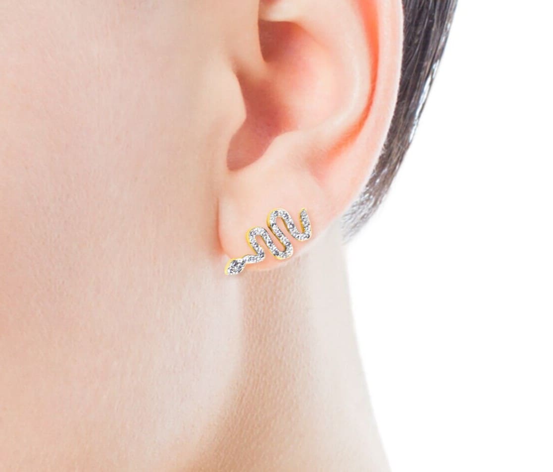 Pendientes de oro con diamantes 0,20ct Gem Power