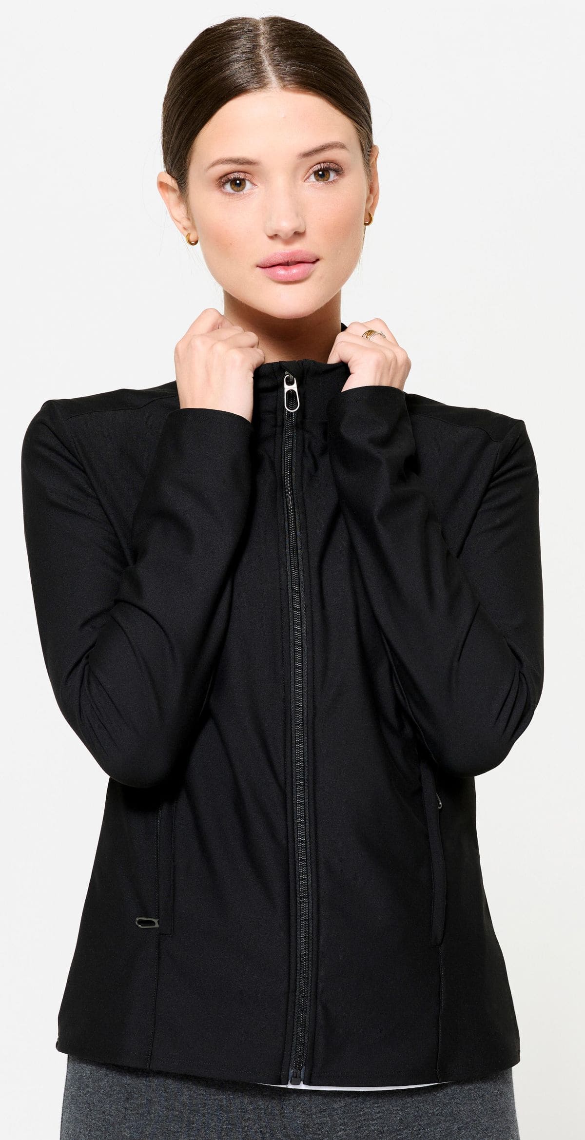 Chaqueta fitness con cremallera Domyos de Decathlon